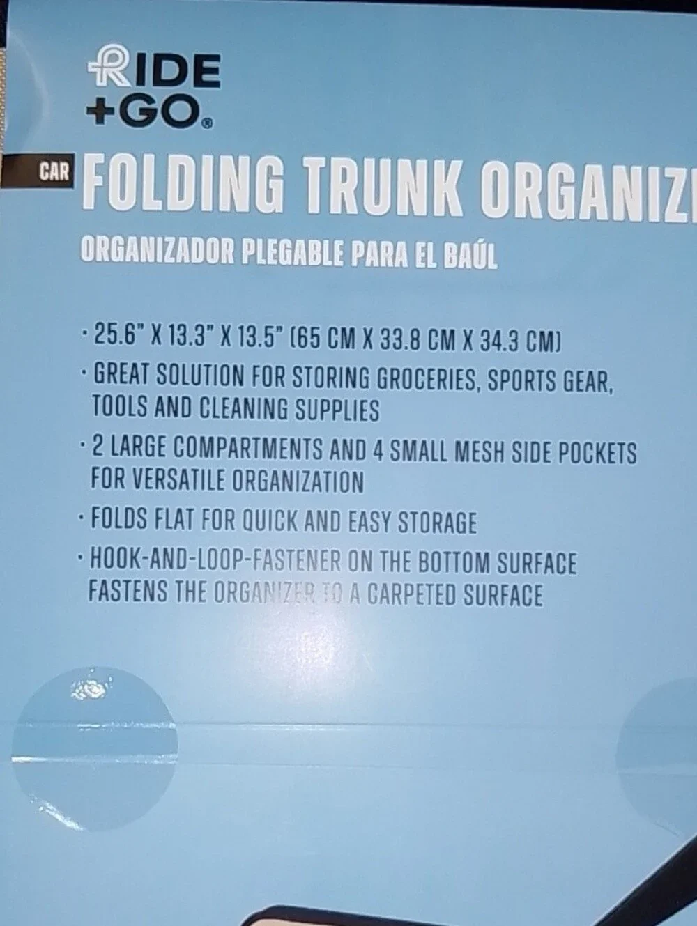 Folding Trunk Organizer with Handles